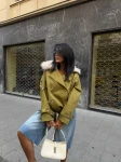 Olivka Cropped Fur Collar Jacket