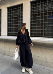 Oversize Hoodie Set Navy blue