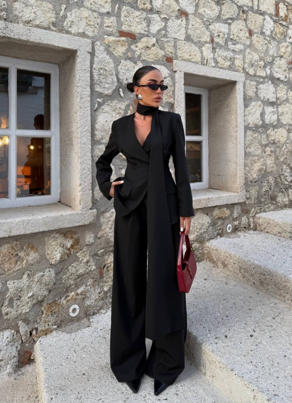 Black Power Suit Set