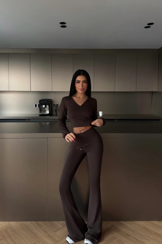 4089 Portofino Touch – dwuczęściowy set z efektem second skin brown