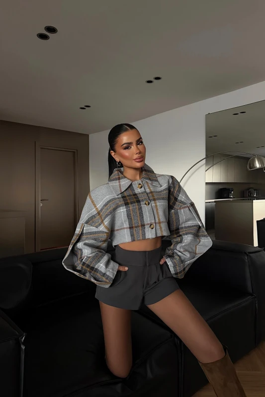 4263 HOT ICON CROPPED CASHMERE JACKET