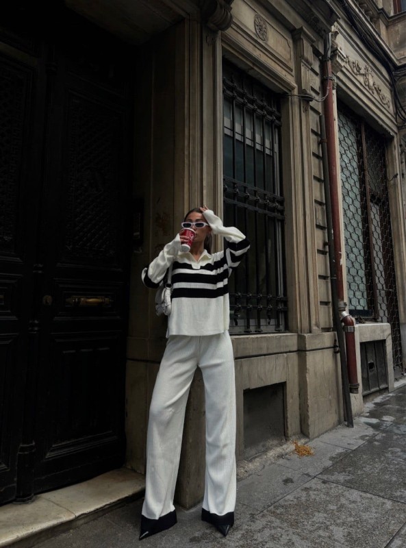 Stripes Knit Set Oversize