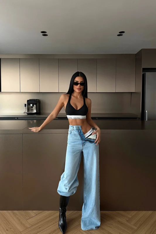 4673 High Waist Wide Denim
