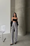 Spodnie Tailored High Waist – Premium Draped Fit Grey