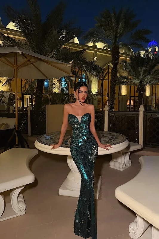 4651 Desert Diamond Evening Dress – Dubai Edition