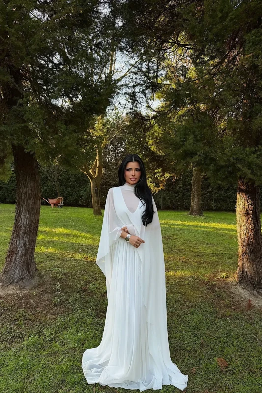 4788 ÉTHÉRÉAL VEIL – Tiulowa Maxi Dress