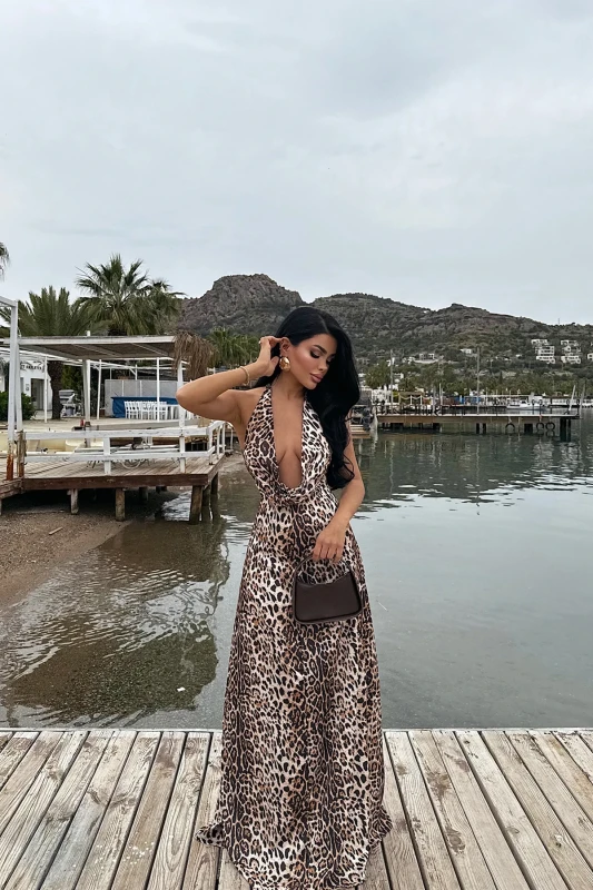 2520 WILD ICON – Leopard Maxi Dress