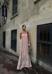 2745 Sukienka Ibiza Crochet Coral